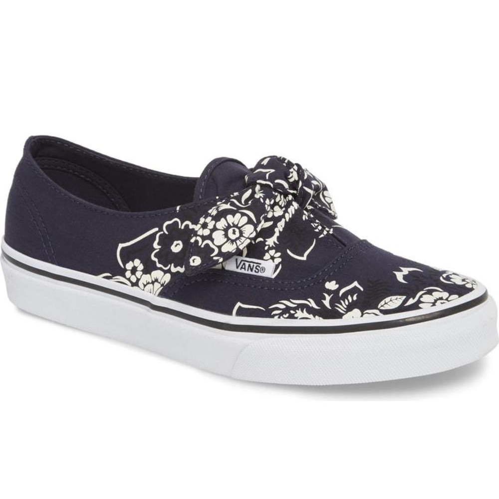 Navy Bandana Slip on Vans